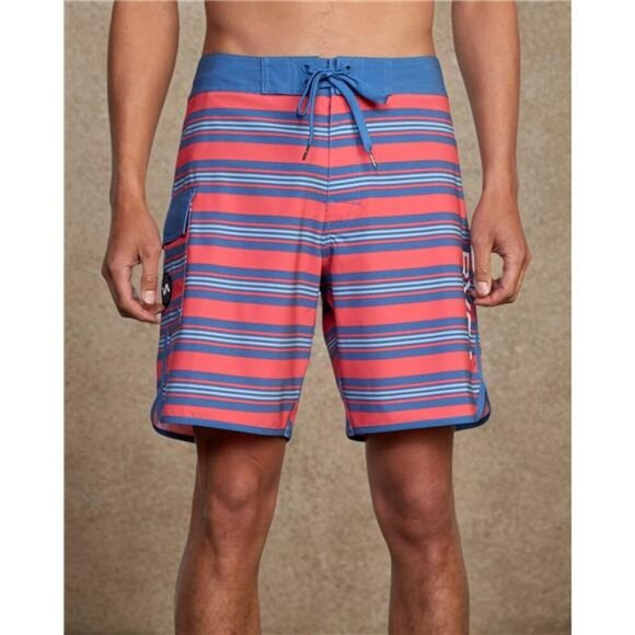 RVCA Mens 4 Way Stretch Boardshorts 18 Inch Swim Trunks Fixed Waist Surf - Picture 5 of 6